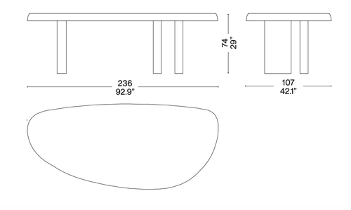 Table En Forme Libre by Cassina