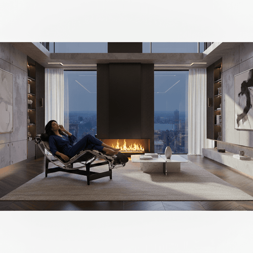 4 Chaise longue à réglage continu, durable Normandy spotted