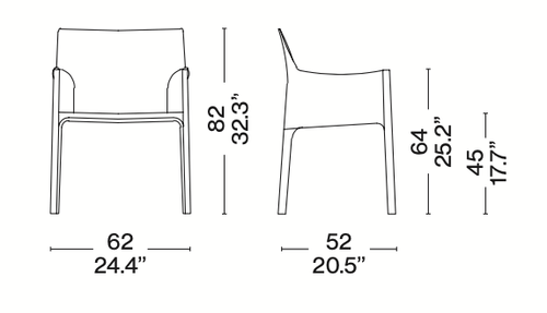 CAB 413 Brown by Cassina